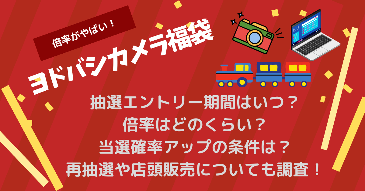 ヨドバシカメラ　ヨドバシ　福袋　2026　抽選　エントリー　期間　いつから　いつまで　倍率　予約方法　ヨドバシドットコム　当選確率　アップ　方法　条件　再抽選　店頭販売　再販　昨年の情報　支払い期限